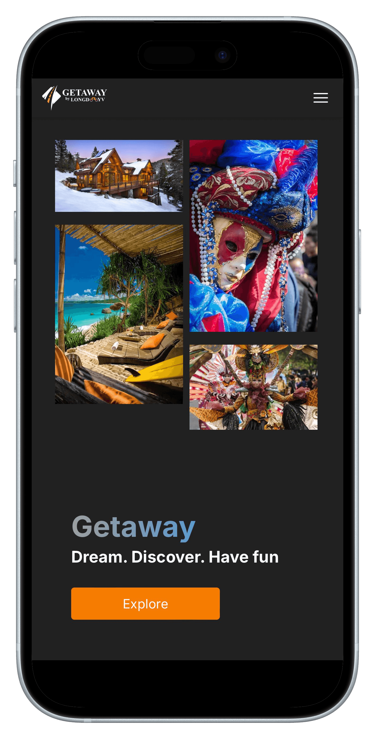 Getaway app preview